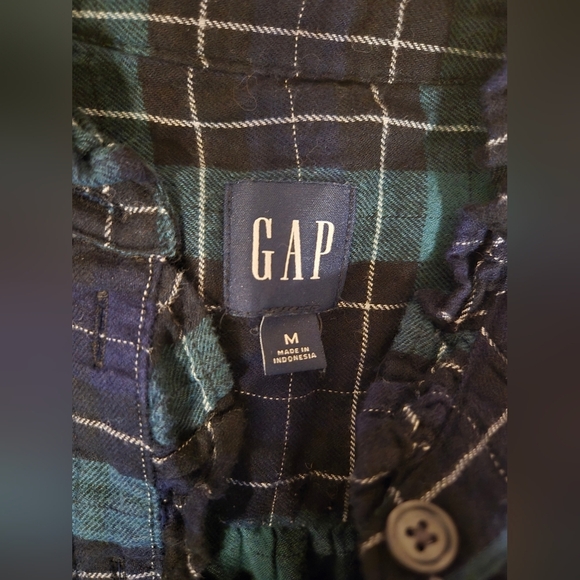 Gap Womens Plaid Tiered Mini Dress Medium - Picture 3 of 6